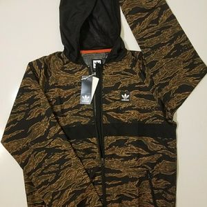 Adidas Camo Lightweight Windbreaker Jacket!